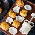 thumbnail image 5 of Cookie Stamp Moon Cake Mold for Mid-Autumn DIY Pastry Tool with 3D Bunny Stamps, 5 of 13