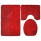 thumbnail image 1 of ABPHQTO Polígono rojo Juego de alfombras de baño de 3 piezas Alfombra de baño Alfombra de contorno y tapa de inodoro ABPHQTO Cont-CHAPPLE-28540, 1 of 2