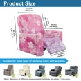 thumbnail image 3 of Renewold Cherry Blossom Pink Purple Recliner Seat Cover Thick Soft Couch Cover 4 Pieces Heavy Duty Recliner Slipcover Polyester Spandex Furniture Protector for Living Room Decor, 3 of 8