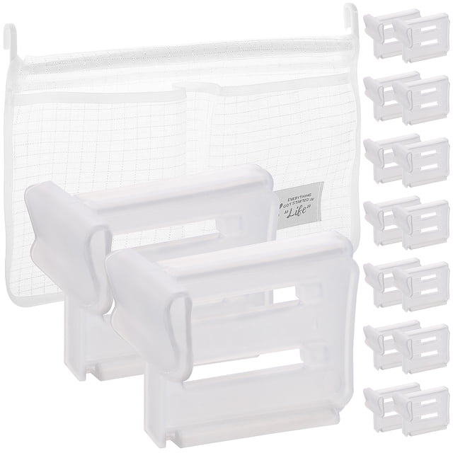 UPOUART Filet d'Étagère pour Étagères 16 Pcs Séparateurs de Réfrigérateur Design Universel Séparateurs de Porte de Réfrigérateur Clips