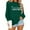#02 Green, variant on Women's Christmas Sweatshirts Casual Crew Neck Blouses Top Xmas Holiday Winter Sweater Christmas Letter Printed Long Sleeve Shirts Pullover