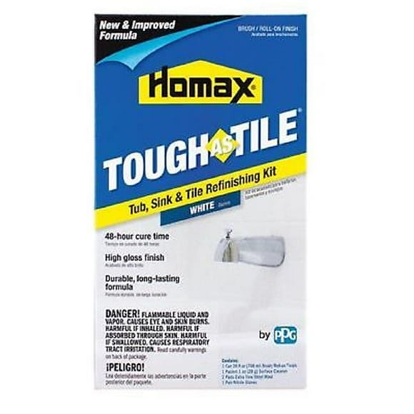 Homax 802704 26 oz Tub & Tile Brush on Epoxy Finish&#44; White