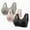 Gray, variant on Women's 3-Pack Front Closure Wireless Bras, Non-Magnetic Lace Thin Cup Push Up Bras, Plus Size Comfort Tank Style Everyday Underwear