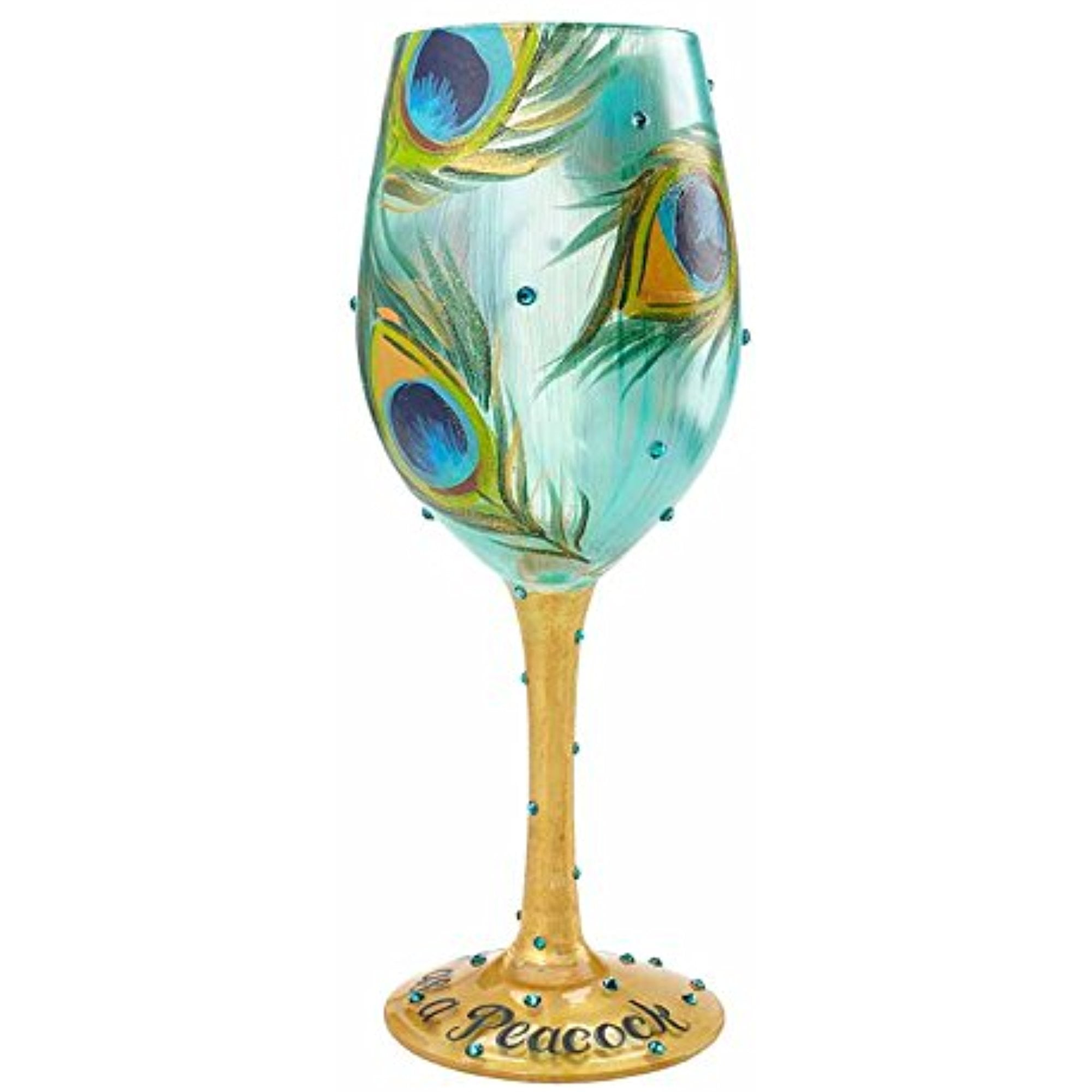Enesco Designs by Lolita Best Mom Ever Hand-Painted Artisan Wine Glass 15 Ounce 