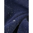 thumbnail image 5 of INSPIRE CHIC Women's Party Spaghetti Strap Bodycon Ruched Sparkly Glitter Dress XS Dark Blue, 5 of 6
