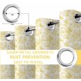 thumbnail image 6 of Yellow Botanical Blackout Curtains for Bedroom/Living Room, Thermal Insulated Kitchen Curtains, Watercolor Rustic Tree Abstract Grommet Darkening Window Treatment Drapes 52"x84"x2, 6 of 8