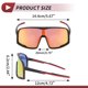 thumbnail image 4 of 1 Set de Gafas de Motociclismo Antirreflejo de Tri-Acetato de Celulosa, Gafas de Sol para Deportes al Aire Libre para Motocross, Moto de Tierra, ATV, Lente Roja, Marco Negro y Rojo, 4 of 6