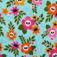 thumbnail image 4 of Summerween Oversize Super Soft Plush Throw Blankets, Summer Patio Pool Halloween Throws, FLORAL, 4 of 5
