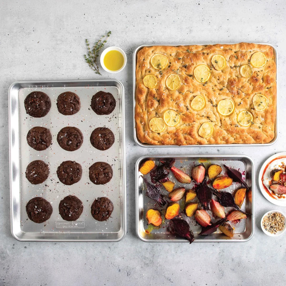 Nordic Ware Naturals 3-Piece Baking Sheet Set