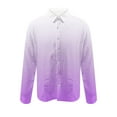 thumbnail image 4 of lcziwo on Sale Clearance 2025 Men's Slim Fit Dress Shirt Casual Long Sleeve Button Down Blouses Novelty Gradient Print Tops 2025 Business Work Shirts, 4 of 6