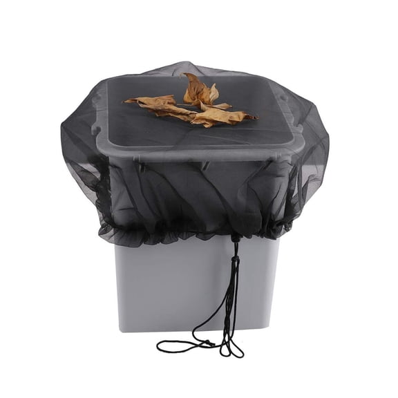 Mdesiwst Adjustable Drawstring Rain Barrel Cover Filter Pollution-free Water Collection Anti-mosquito Bucket Cover Garden Supplies