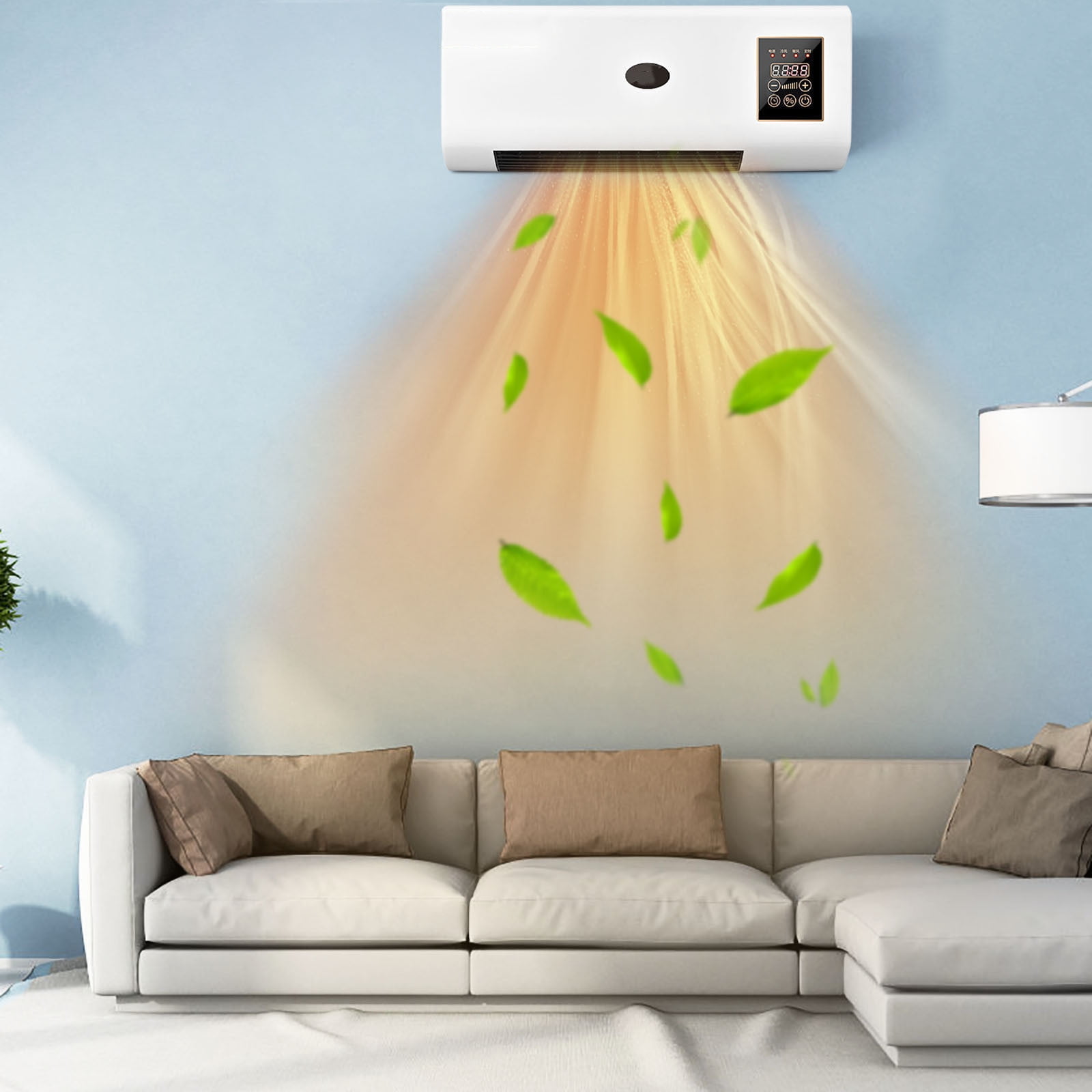 Portable 2-in-1 Air Conditioner and Heater, Wall-Mounted or Floor
