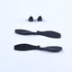 thumbnail image 2 of 2 unidades/paquete de hélices de plástico, parachoques de apoyo para , juguetes de telemando Negro Hugo Hélices RC Drone, 2 of 7