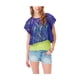 thumbnail image 1 of Camiseta básica de encaje recortada Aeropostale Mujer Azul XS, 1 of 2