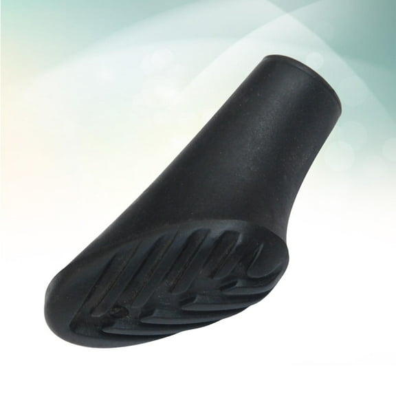 ORDDIART Replacement Rubber Trekking Pole Tips for Walking Sticks Heavy Duty Thickened with Great Grip and Traction 6 Pieces Black