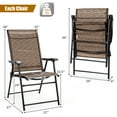 thumbnail image 2 of Costway 2PCS Outdoor Patio Folding Chair Camping Portable Lawn Garden W/Armrest, 2 of 10