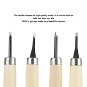 Carving Knife Set Wood Carving Knife, Carving Tools Carving Knife Wood Carving Tools Convenient for Rubber Four-Piece Set
