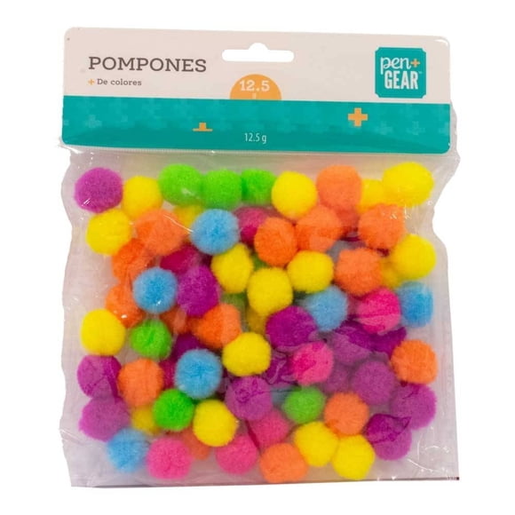 Pompones Pen + Gear de Polipropileno Multicolor 12.5 g