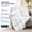 Pure White, variant on Soft Feather Down Throw Blanket Lightweight Packable Couch Throw for Indoor Outdoor Use 50"x70" Pure White Cozy Warm