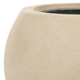 thumbnail image 3 of Safavieh 15.7" x 15.7" x 12.7" Round Beige Concrete Ficonstone Planter, 3 of 7