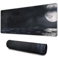 thumbnail image 1 of Extra-Large Moon Ocean Gaming Mouse Pad - Non-Slip Base, Stitched Edges, Perfectly Sized Desk Mat for Enhanced Computer, Office, Keyboard, Laptop Experience - 31.5x11.8 Inch, 1 of 7