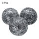 thumbnail image 3 of Uxcell 3Pcs Bolas de Vidrio Decorativas de 3.15 pulgadas, Bolas de Centro de Mesa, Bolas de Vidrio Mosaico para Decorar Cuencos, Plata Negra, 3 of 5