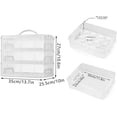thumbnail image 2 of Plastic Cupcake Carrier, 3 tier Stackable Layer Insert Cupcake Holder for 36 Cupcakes or 3 Large Rectangular Cakes for Cookie, Muffin or Cake, 2 of 6