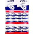 thumbnail image 1 of Cuchillas de afeitar ASTRA de acero inoxidable de doble filo, 100 piezas, 1 of 2