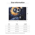 thumbnail image 2 of Halloween Decorations Throw Blanket for Couch, Halloween Starry Night Pumpkin Halloween Blanket Fuzzy Throw Blanket, Halloween Decor Cuteness Plush Flannel Blanket & Throws, 2 of 7