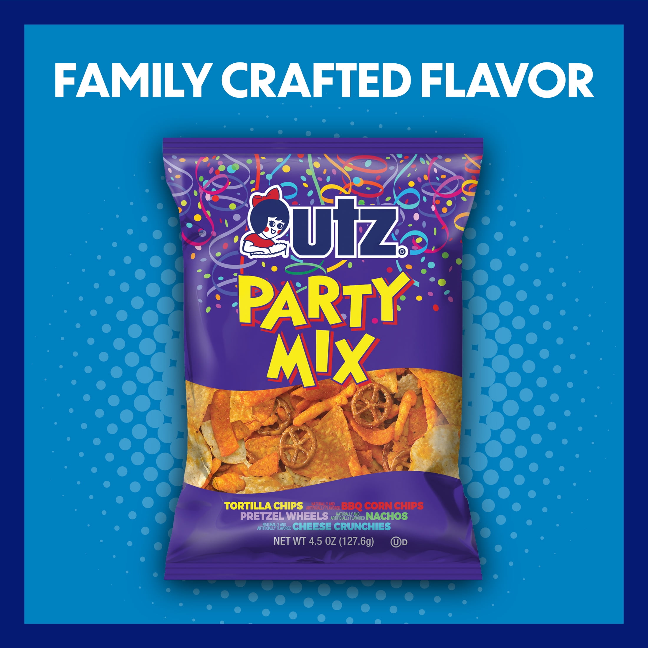 Utz Party Mix, 4.5 oz Bag