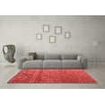 thumbnail image 3 of Ahgly Company Indoor Square Abstract Red Modern Area Rugs, 6' Square, 3 of 4