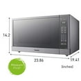 thumbnail image 6 of Panasonic 2.2 cu ft Countertop Microwave Oven in Silver, 6 of 10