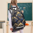thumbnail image 7 of FORMRS Unisex School Backpack 17" Student Travel Bag with Laptop Compartment, Blue Peacock Feathers Pattern, 7 of 7