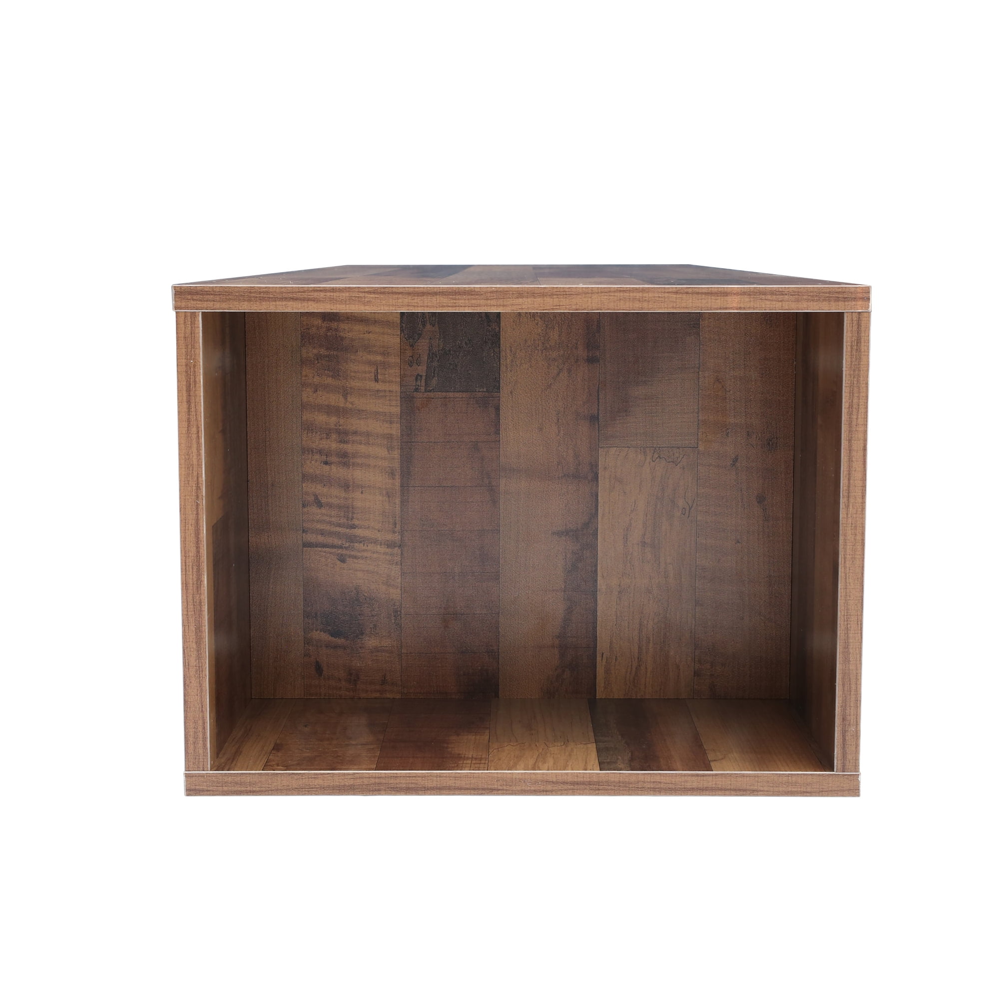 Resenkos Modern Wood Wall Mounted Media Console, 47inch Floating TV Stand Component Shelf with Height Adjustable, Brown Resenkos Modern Wood Wall Mounted Media Console, 47inch Floating TV Stand Component Shelf with Height Adjustable, Brown
