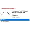 thumbnail image 2 of Front Right Brake Hose - Compatible with 1997 - 2001 Honda CR-V 1998 1999 2000, 2 of 2