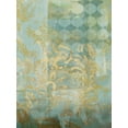 thumbnail image 2 of Zarris, Chariklia 15x18 White Modern Wood Framed Museum Art Print Titled - Gilded Tapestry I, 2 of 4