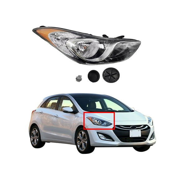 Headlamp Assembly Front Right For 2011 2012 2013 Hyundai Elantra HY2503161 92102-3Y000