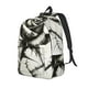 thumbnail image 1 of Easygdp Black And White Rose Mochila de Lona Resistente para Laptop, Compatible con Laptops de 15 a 17 pulgadas, Ideal para Escuela, Trabajo y Viajes-Small, 1 of 5