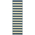 thumbnail image 4 of Sphinx Riviera Indoor/Outdoor Area Rug 4768F Outdoor Navy Lines Stripes 7' 10" x 7' 10" Round, 4 of 5