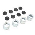 thumbnail image 1 of 4 Set Trailer Hub Bearing Dust Caps, Trailer Axle Dust Cap Wheel Center Grease Cover Caps with 8 Rubber Plugs for  RV Boat, 1 of 7
