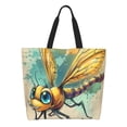 thumbnail image 3 of Fuzoiu Cartoon Dragonfly Art Print Tote Bags for Women,Shoulder Bag, Gym Tote,Top Handle Ladies Shoulder Bags for Work Beach Travel and Shopping Grocery, 3 of 9