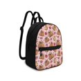 thumbnail image 2 of Eheartsgir Capybara Strawberry Pattern Mini Backpack, Zipper Closure Polyester Small Backpack for Shopping Walking, Lightweight Travel Rucksack, 2 of 8