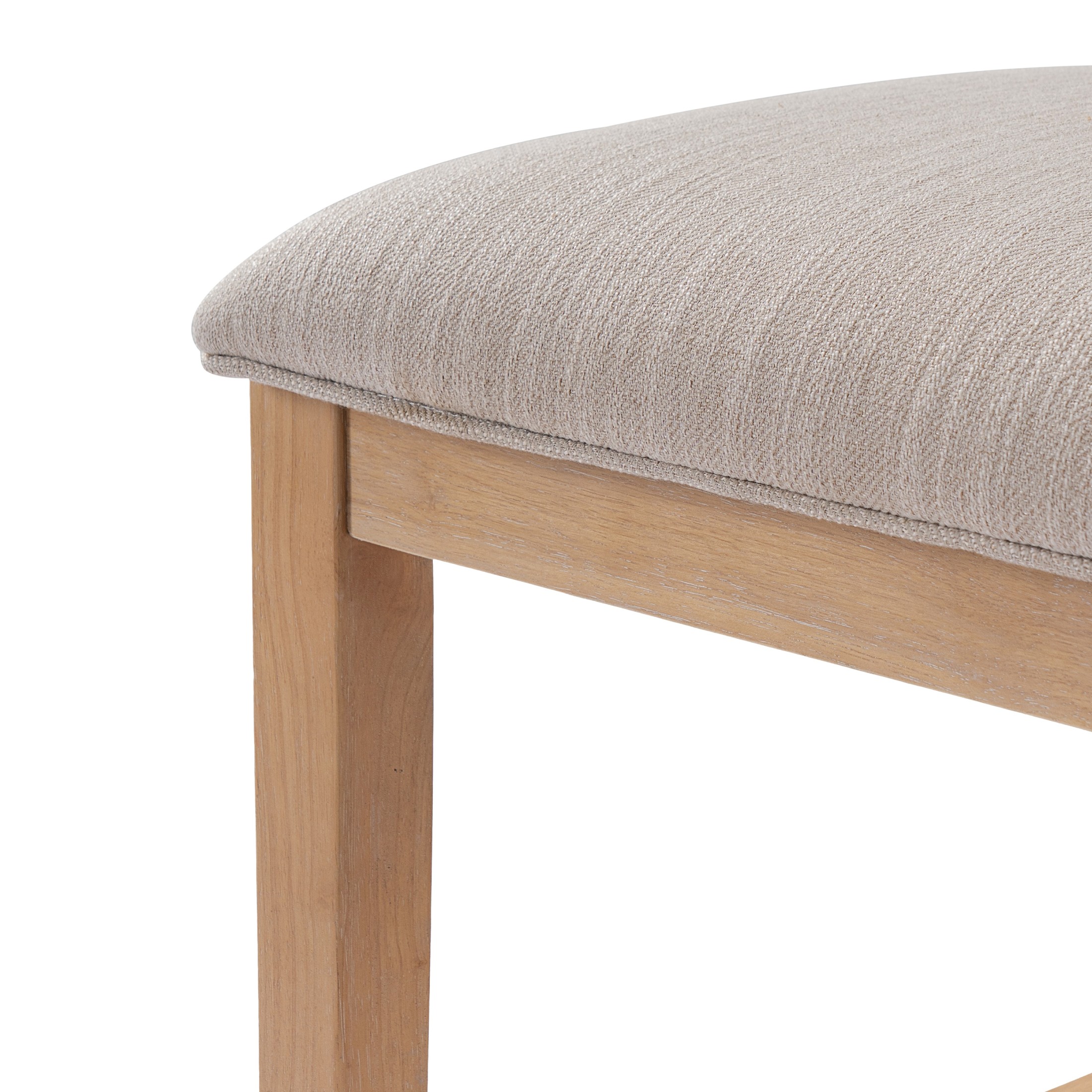 Christopher Knight Home Wood Armless Counter Stools, Upholstered Seat with Rattan Back, Natural, Set of 4