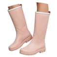 thumbnail image 3 of YUEHUA Womens Rain Boots Waterproof Fashionable Mid Calf Rain Boots with for Women All Season Outdoor Work Ready Rubber Boots Anti- Shoes Outdoor Garden Shoes, 3 of 7