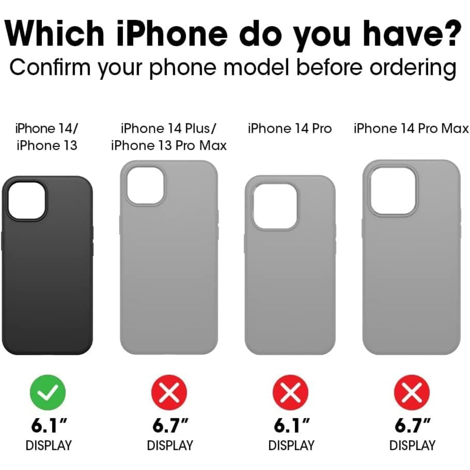 OtterBox Symmetry Series Case for iPhone 14, Black