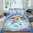 thumbnail image 2 of Chibiverso Conjunto de sábanas temático, trío de piezas, cómodo y amigable con la piel, diseño único, regalo de decoración para el hogar para familiares, amigos y fans,173cm *218cm, 2 of 6