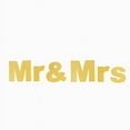 thumbnail image 5 of BalsaCircle 3 feet Gold Glittered Mr & Mrs Paper Hanging Wedding Garland Party Events Decorations Supplies, 5 of 8