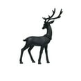 thumbnail image 3 of European Style Imitation Metal Deer Statue Antique Finish Weather Resistant Entryway Outdoor Indoor Decor Large Detailed Sculpture Garden Porch Curb Appeal Holiday Decoration, 3 of 3
