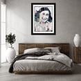 thumbnail image 3 of Stephen Chambers 24x32 Black Ornate Wood Framed With Double Matting Wall Art Titled - Anne Frank, 3 of 6
