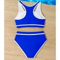 thumbnail image 4 of Teen Girls Swim Suits Solid color Girls Swimsuit with Shorts Two Piece Bikini Sets Toddler Bathing Suit 12-13T Girls Clothes, 4 of 6